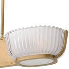 Artos Double Chandelier - Vintage Brass Finish