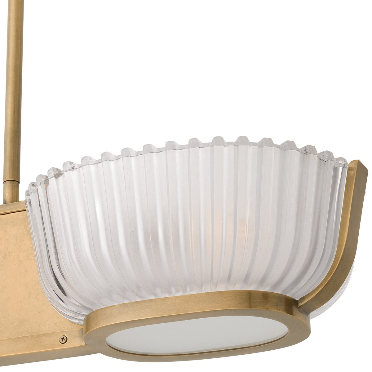 Artos Double Chandelier - Vintage Brass Finish