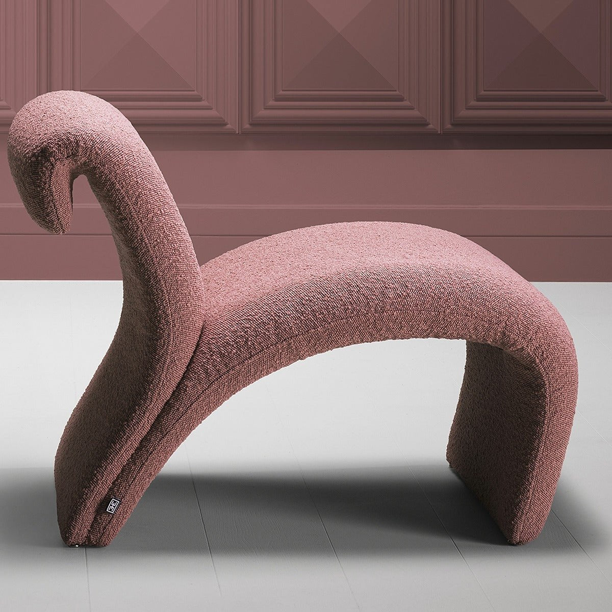Vignola Chair - Bouclé Rose