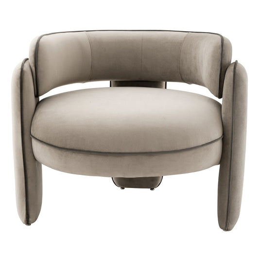 Chaplin Chair - Savona Greige Velvet