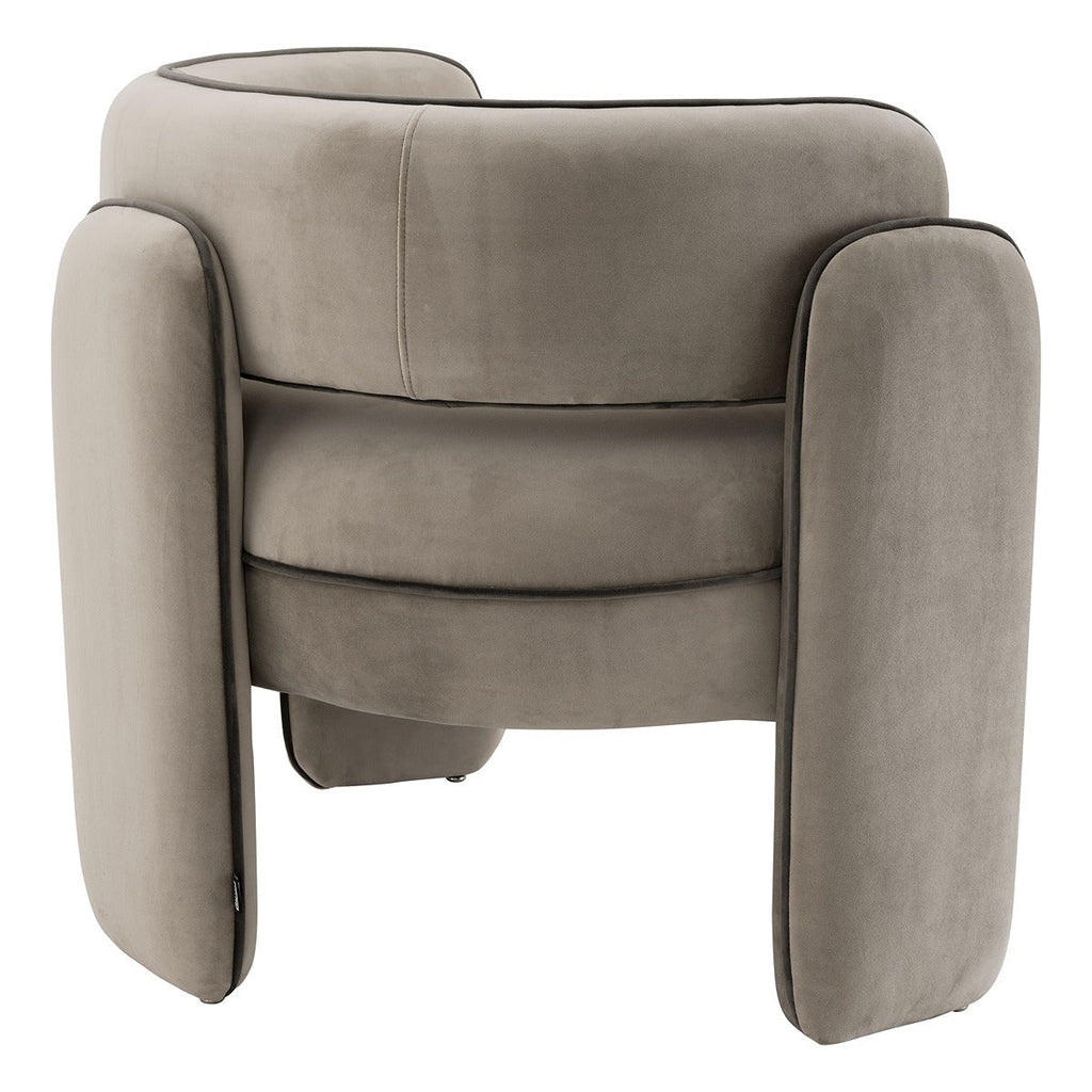 Chaplin Chair - Savona Greige Velvet