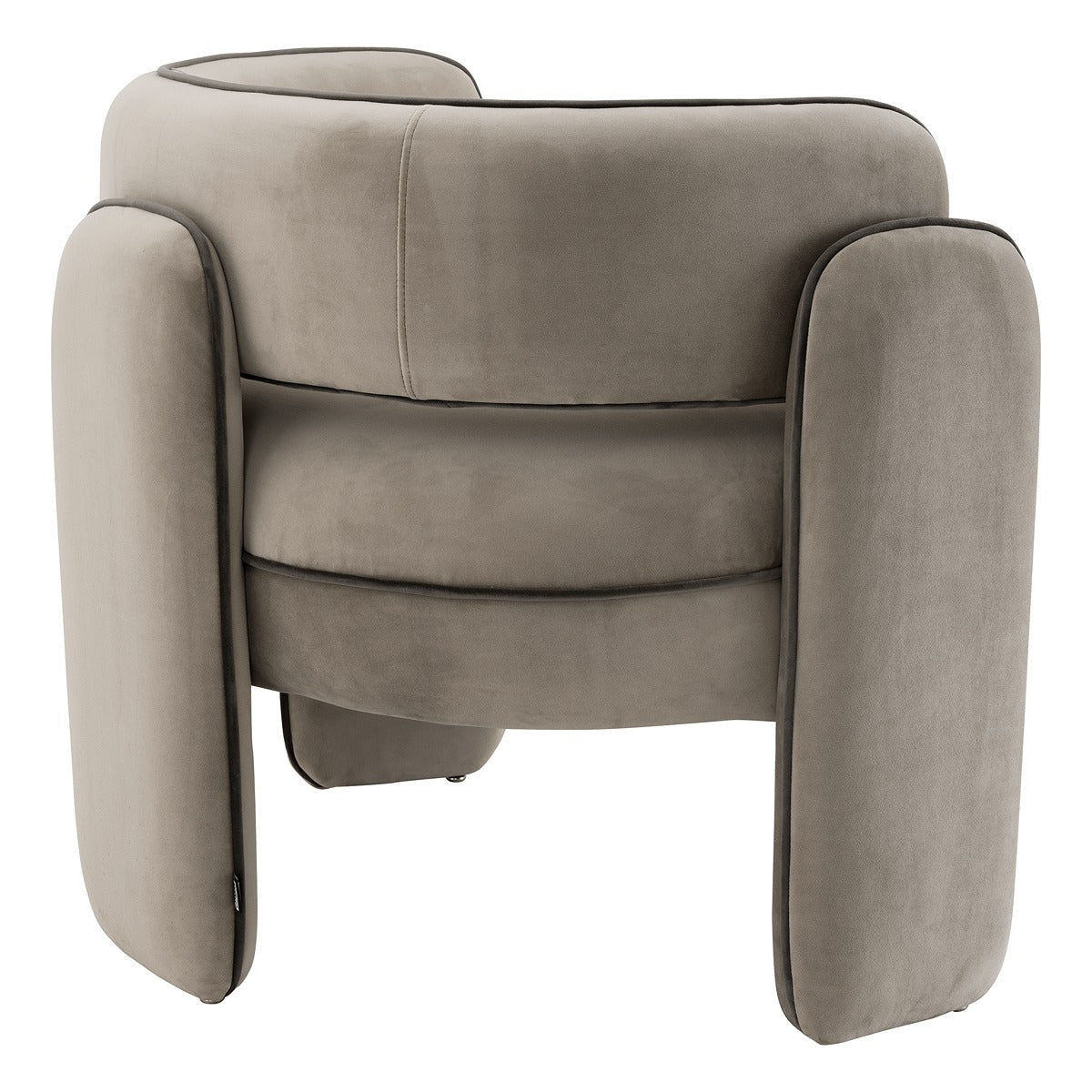 Chaplin Chair - Savona Greige Velvet