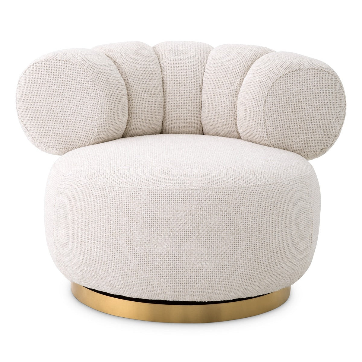 Phedra Swivel Chair - Lyssa Off-White