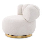 Phedra Swivel Chair - Lyssa Off-White