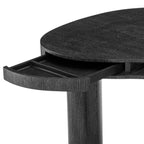 Vence Desk - Charcoal Grey Oak Veneer