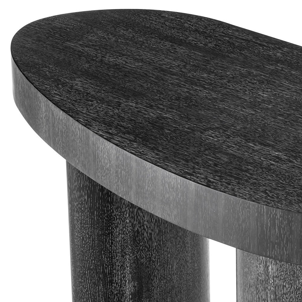 Vence Desk - Charcoal Grey Oak Veneer