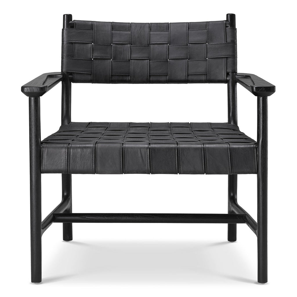 Tiberio Armchair - Classic Black Leather