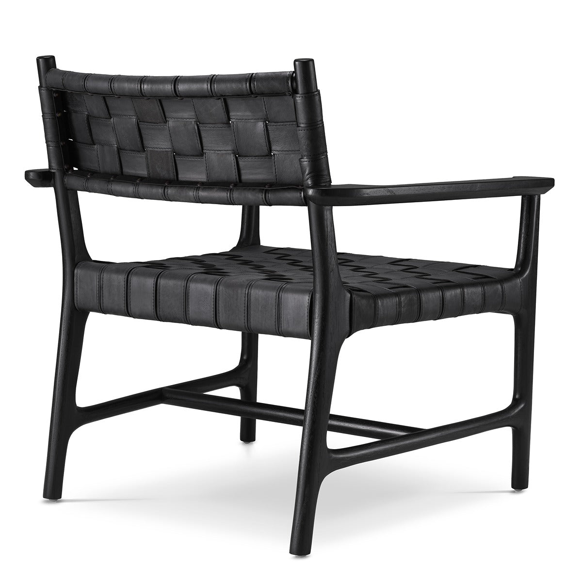 Tiberio Armchair - Classic Black Leather