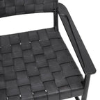 Tiberio Armchair - Classic Black Leather