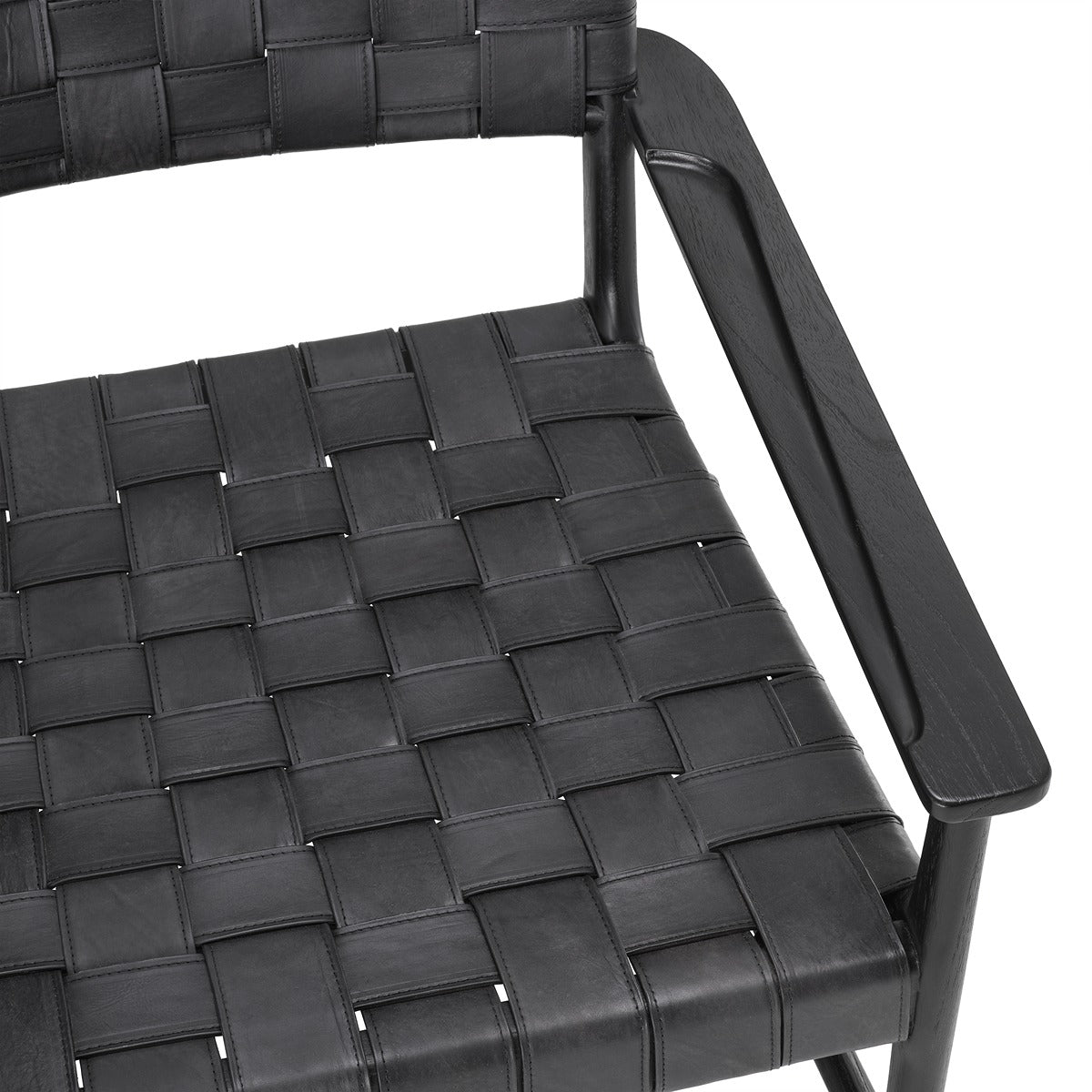 Tiberio Armchair - Classic Black Leather