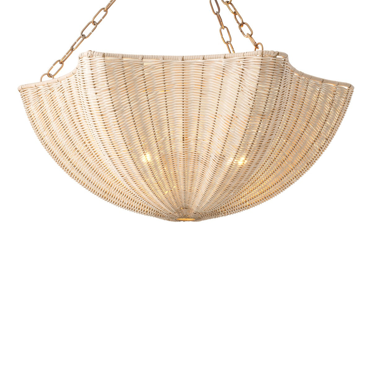 Los Palmos Chandelier - Natural Rattan