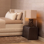 Joane Bedside Table - Mocha Oak Veneer