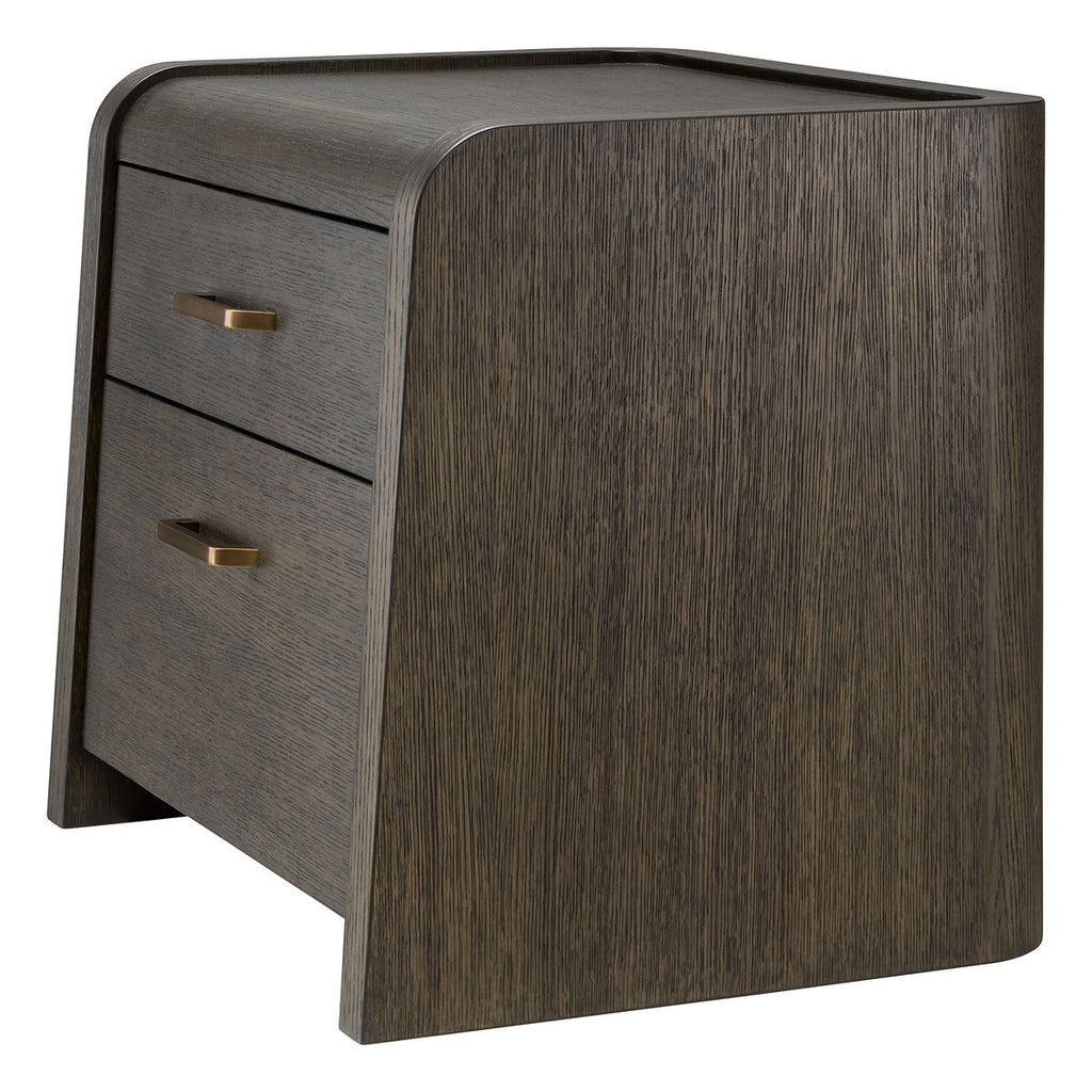 Joane Bedside Table - Mocha Oak Veneer
