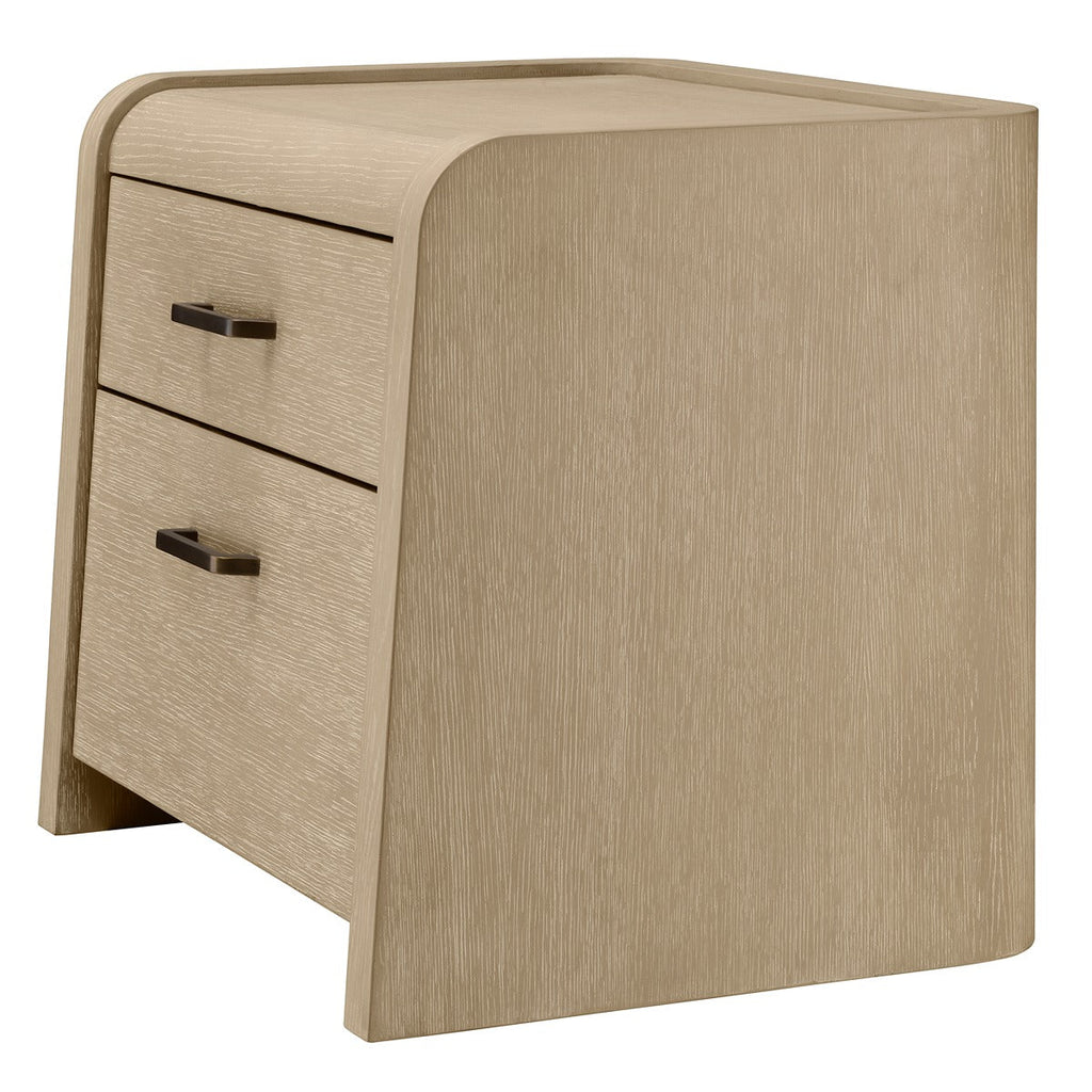 Joane Bedside Table - Washed Oak Veneer