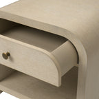 Rhodes Bedside Table - Washed Oak Veneer
