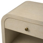 Rhodes Bedside Table - Washed Oak Veneer
