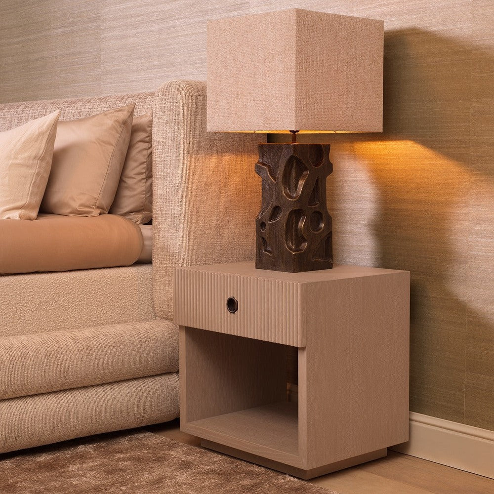 Dimitrios Bedside Table - Washed Oak Veneer