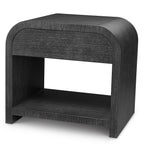 Rhodes Bedside Table - Charcoal Grey Oak Veneer