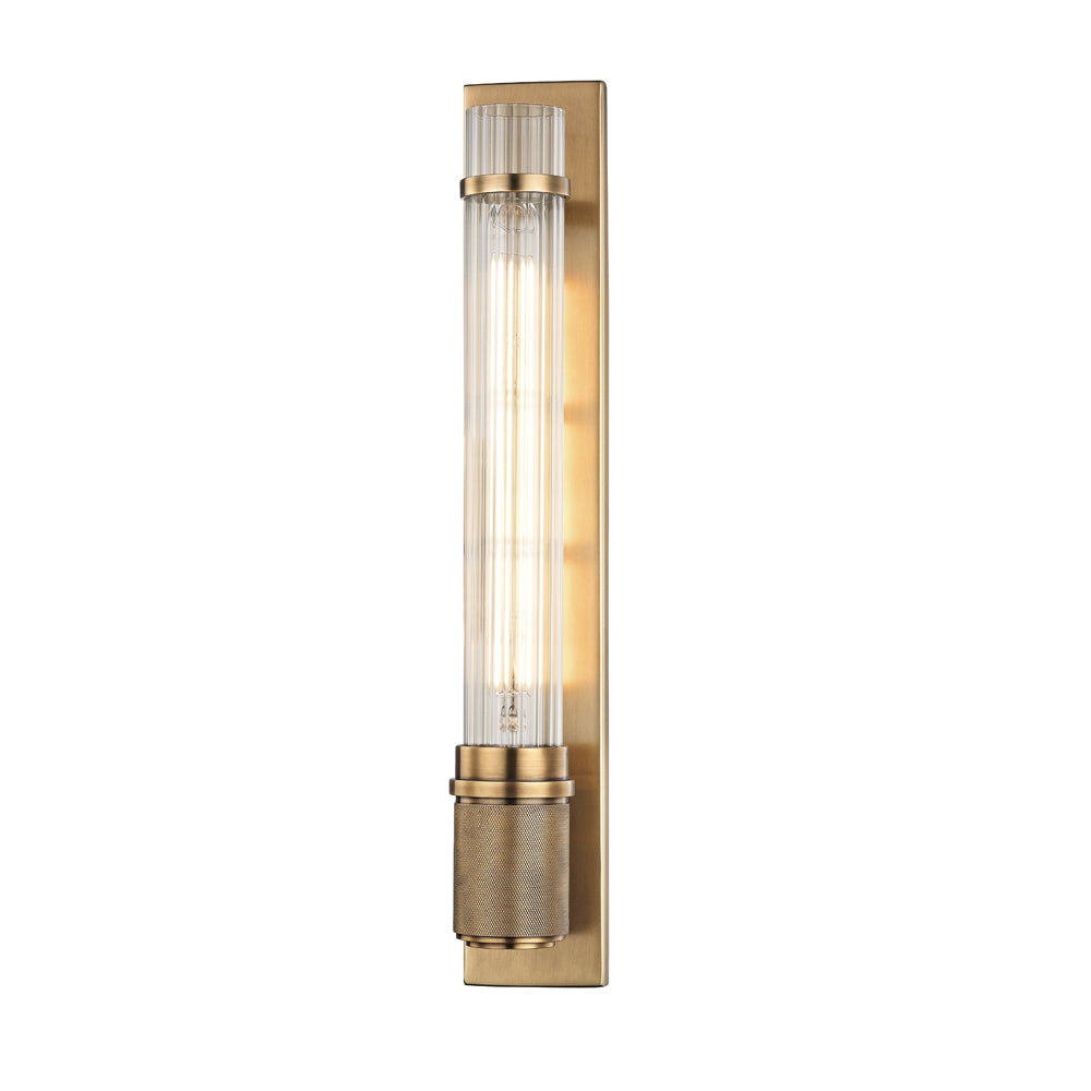 Shaw 1 Light Wall Sconce - Aged Brass
