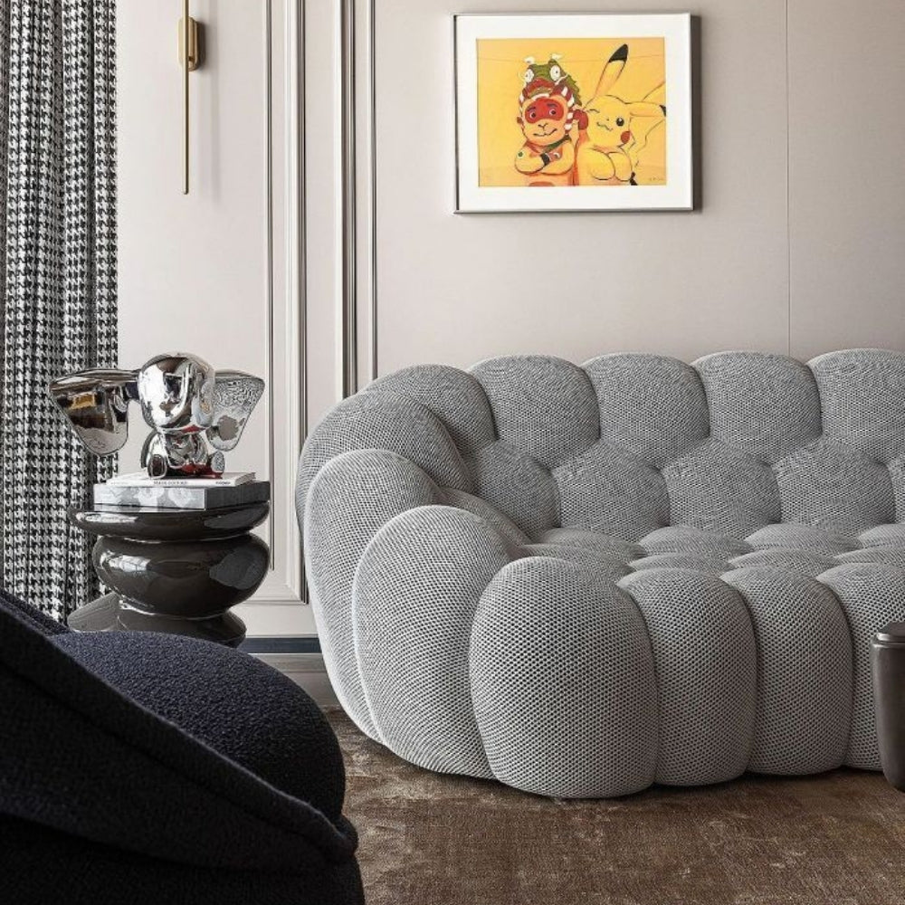 Lumo Classic: Yellow 2-Seat Compressed Bubble Sofa