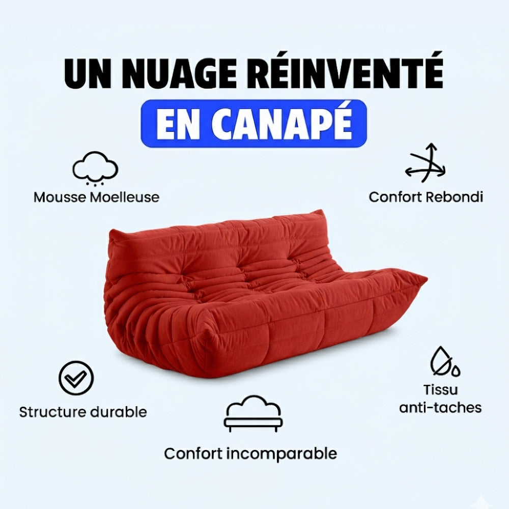 Koto "Togo": Yellow Compressed Canapé Sofa