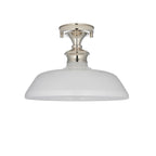 Barford Ceiling Light - Nickel & Opal