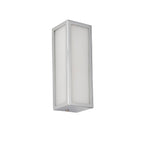 Newham Bathroom Frosted Wall Light - Chrome