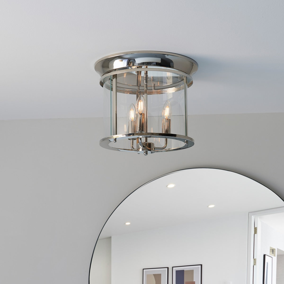 Hampworth 3 Ceiling Light - Silver