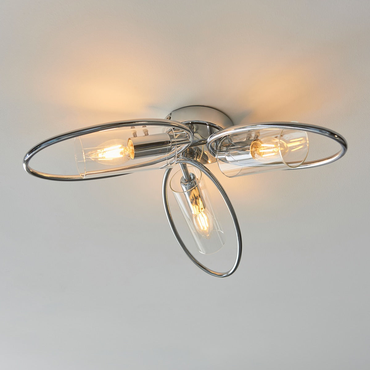 Amari 3 Ceiling Light - Chrome