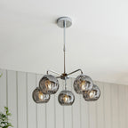 Dimple 5 Pendant Light - Chrome