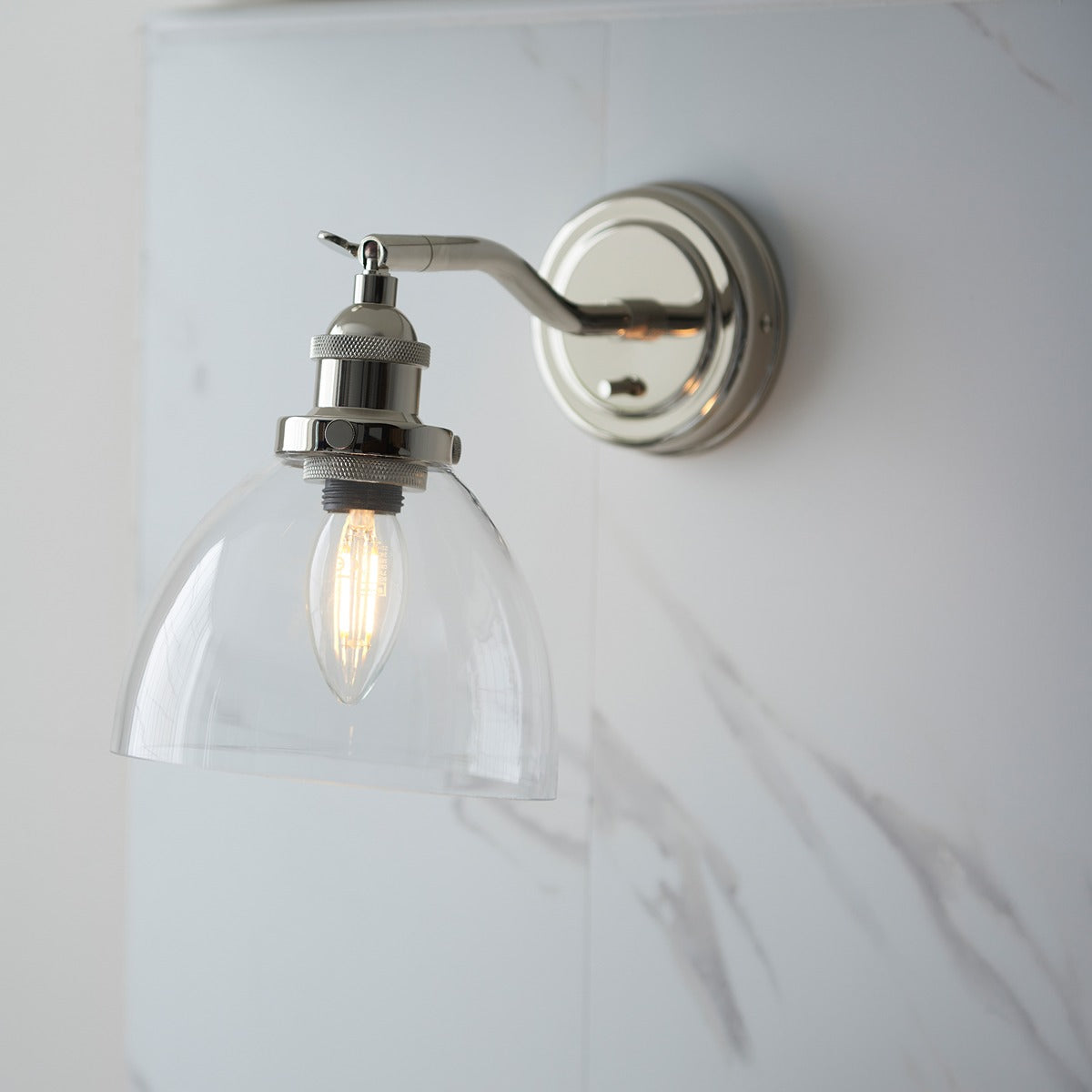 Hendon Wall Light - Bright Nickel