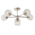 Allegra 6 Ceiling Light - Bright Nickel