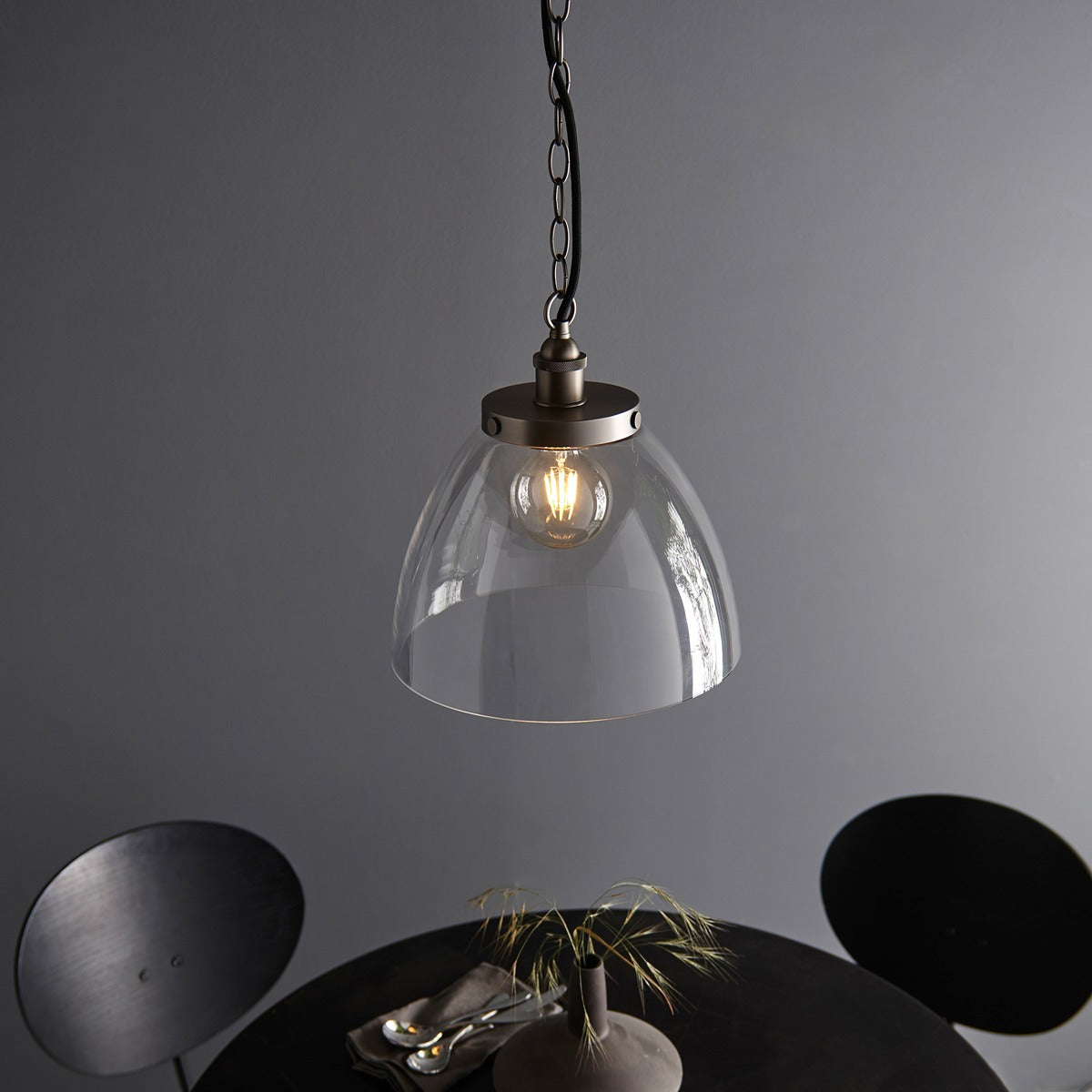 Hansen Grand Pendant Light - Brushed Silver