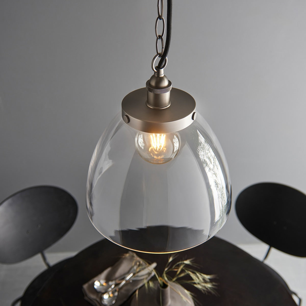 Hansen Grand Pendant Light - Brushed Silver