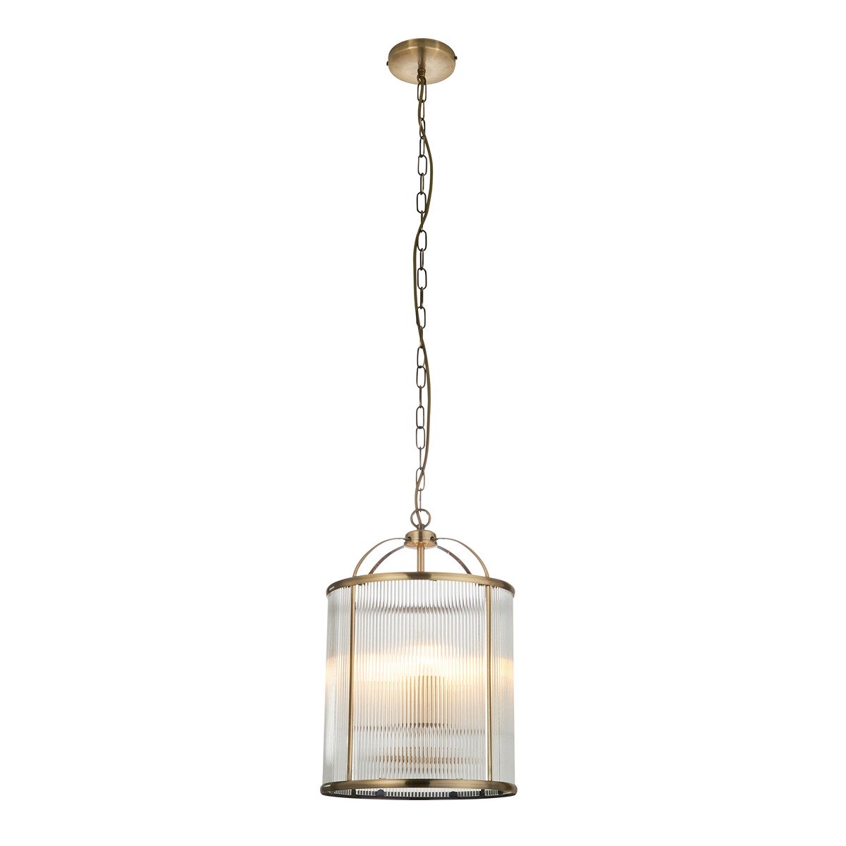 Lambeth 4 Ribbed Pendant Light