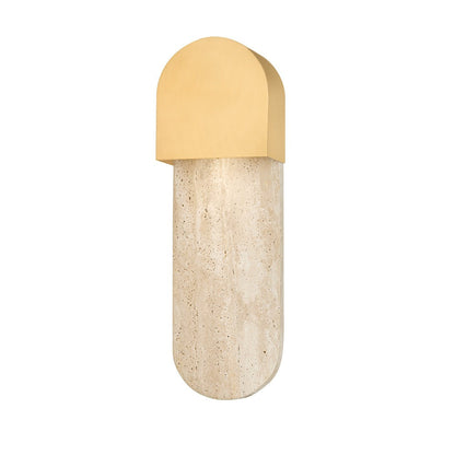 1 Light Wall Sconce - Aged Brass