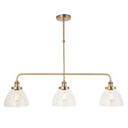 Hendon 3 Light Pendant Light - Antique Brass