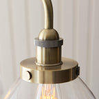 Hendon 3 Light Pendant Light - Antique Brass