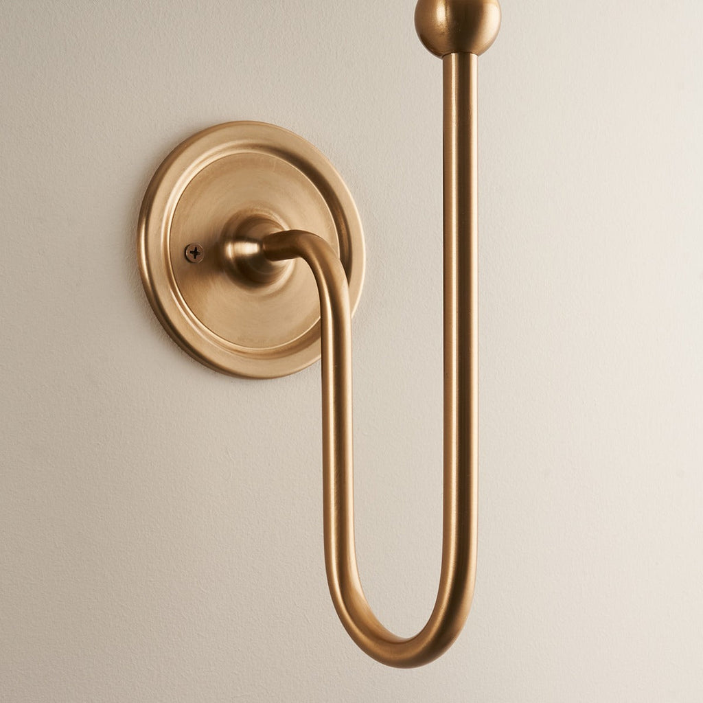 Santia Wall Light - Brushed Aged Brass