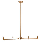 Santia 4 Light Pendant Light - Brushed Aged Brass