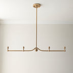 Santia 4 Light Pendant Light - Brushed Aged Brass
