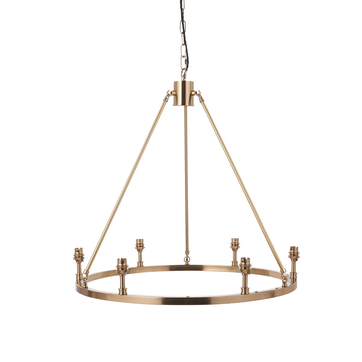 Chessington 6 Light Pendant Light - Brushed Aged Brass
