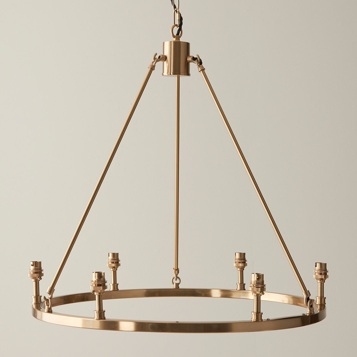 Chessington 6 Light Pendant Light - Brushed Aged Brass
