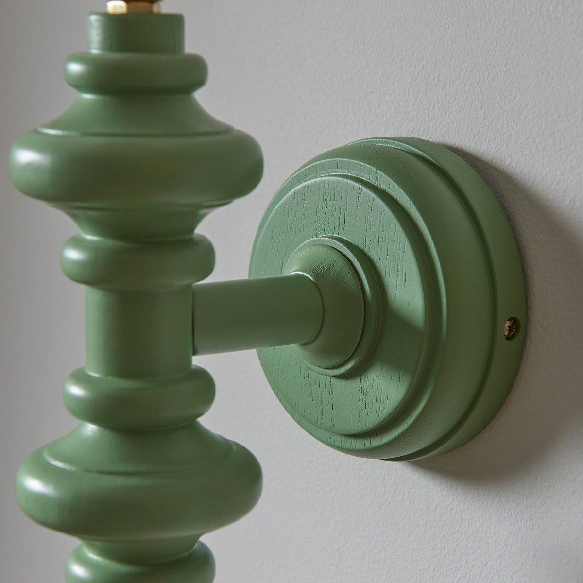 Aldeby Wall Light - Satin Cotswold Green Paint