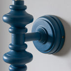 Aldeby Wall Light - Satin Marlin Blue Paint