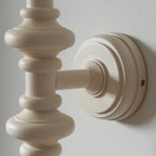 Aldeby Wall Light - Satin Almond White Paint