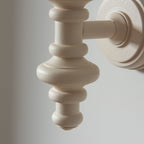 Aldeby Wall Light - Satin Almond White Paint