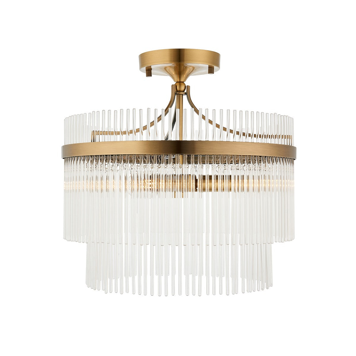 Mariana 3 Light Ceiling Light - Antique Brass