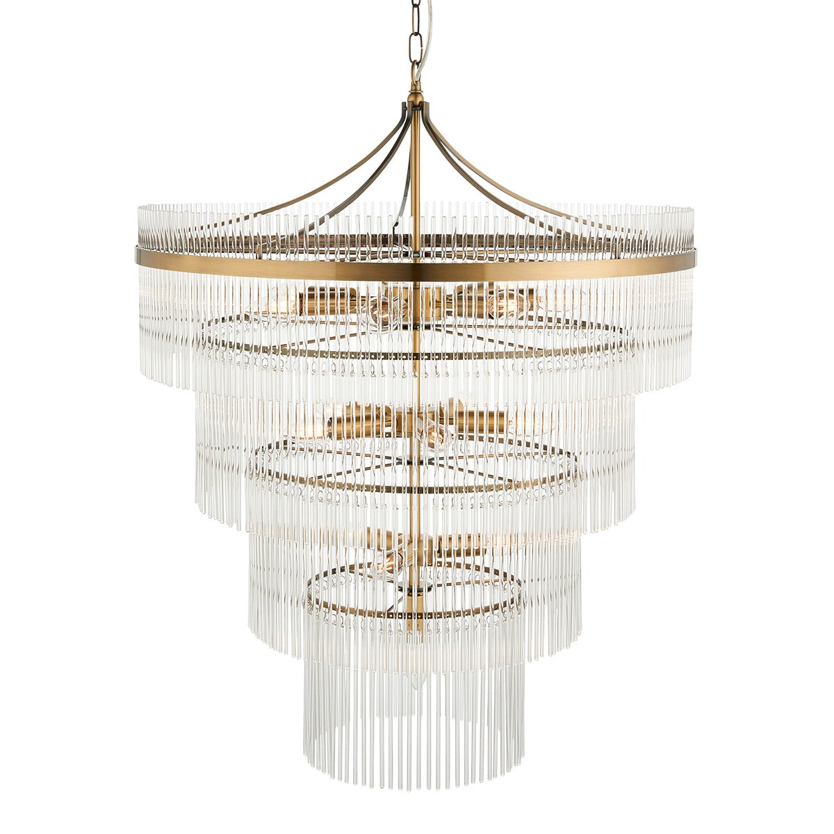 Mariana 16 Light Pendant Light - Antique Brass