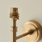 Chessington 1 Light Wall Light - Brushed Aged Brass